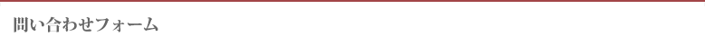 問い合わせフォーム